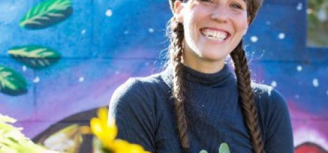 Woman smiling