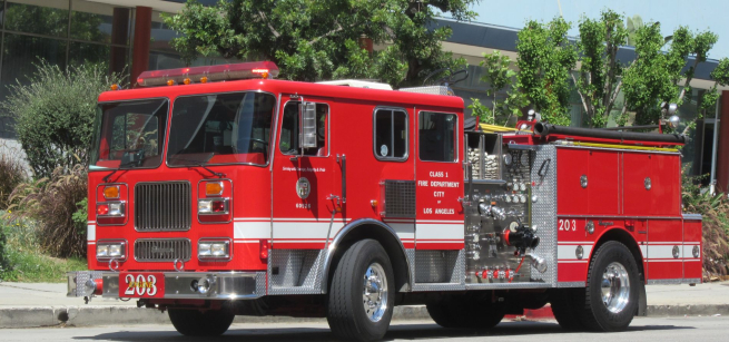 A Los Angeles City fire Truck.