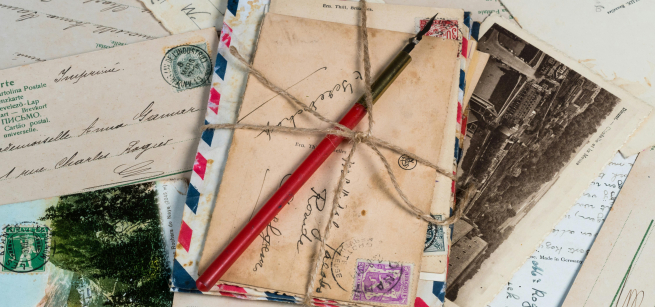 assorted vintage postcards