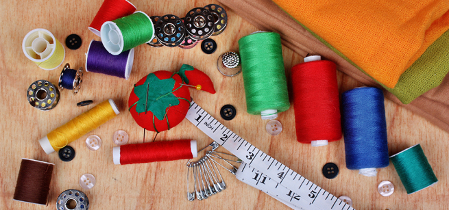 picture of  sewing materials