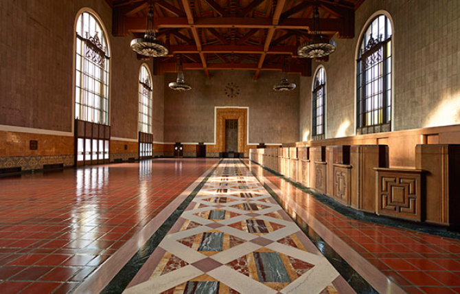Ticket Concourse, Union Station, 2013.  Photo by John Kiffe. Los Angeles, Getty Research Institute. ©  J. Paul Getty Trust