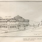 Historic rendering of Central Library
