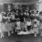 Wedding party portrait ca. 1930 - The wedding of Irene and Marion. Shades of L.A. Photo Collection.