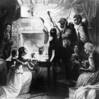 Reading the Emancipation Proclamation, J. W. Watts, 1864. Image courtesy of: U.S. National Archives and  Records Administration.