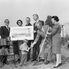 Palms Rancho Branch Library groundbreaking, 1963. Institutional Collection/Los Angeles Public Library.