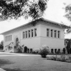 Vermont Square Branch Library, the first library building constructed by the Los Angeles Public Library and the oldest branch building still in use today. Institutional Collection/Los Angeles Public Library.