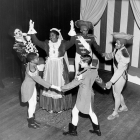 Harry Burnett and Odetta perform Tommy Turnabout’s Circus with other cast members in 1952. Photo by Otto Rothschild.