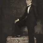 Photograph of Abraham Rabin (1885-1957), founder of the Majestic Poster Press, taken circa 1920s. Personal collection of Toby Horn.