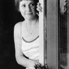 An unidentified Los Angeles resident, frightened by the Night Stalker holds her gun in a posed photograph for the Herald Examiner. Anne Knudsen/Herald Examiner Collection, 1985.