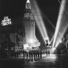 Perhaps the most famous of Los Angeles’ lost theaters is the Fox Carthay Circle, once located off of Wilshire Boulevard, west of Fairfax. The movie palace was dedicated to California history and was developed by J. Harvey McCarthy as the centerpiece to his Carthay residential neighborhood. (1941, Herald Examiner Collection)