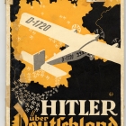 Hitler over Germany. Cover image from a Nazi Party political pamphlet that detailed Hitler’s 1932 election campaign for president. Josef Berchtold, Hitler über Deutschland (Hitler over Germany), 1932. —US Holocaust Memorial Museum, courtesy of Randall Bytwerk