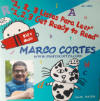 1, 2, 3 listos para leer = 1, 2, 3 get ready to read 