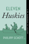 Eleven huskies