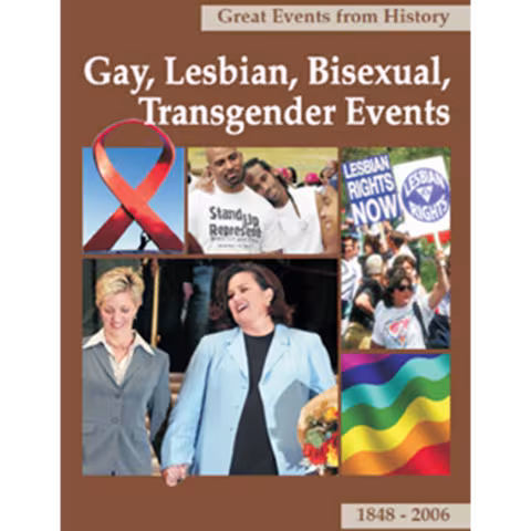 Cover of the book "Great Events from History: Gay, Lesbian, Bisexual, Transgender Events."