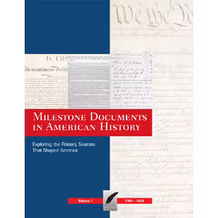 Cover for the book "Milestone Documents in American History"