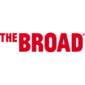 Logo for The Broad museum.