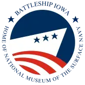 Logo for the Battleship Iowa Museum