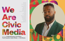 We are civic media book cover with author
