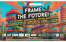 Frame the Future with illustration of downtown