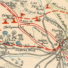 Section of Historic Map of Los Angeles