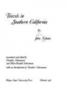 Book cover for Travels in Southern California