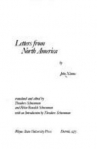 Book cover for Letters from North America