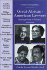 Book cover for Great African-American lawyers : raising the bar of freedom