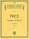 Book cover for Sonata in E Minor, for Piano 