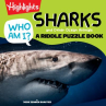 Book cover of Sharks and other ocean animals : a riddle puzzle book 