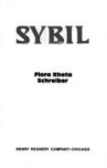 Book cover of Sybil.