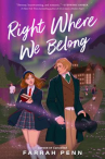 Book cover of Right where we belong 