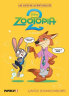 Book cover of Las nuevas aventuras de Zootopia 2 Vol. 1.