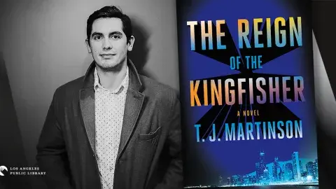 T.J. Martinson and his debut novel, The Reign of the Kingfisher