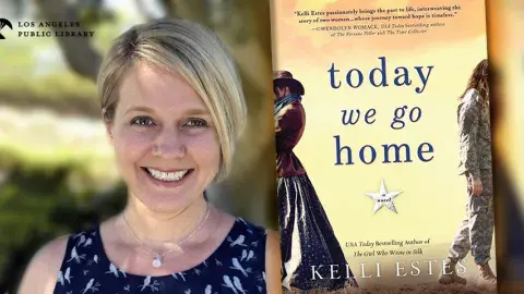 Kelli Estes and her latest novel, Today We Go Home