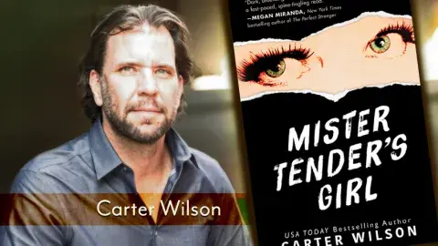 photo of author Carter Wilson and his book