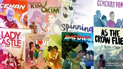 Comics book covers with LGBTQIA characters