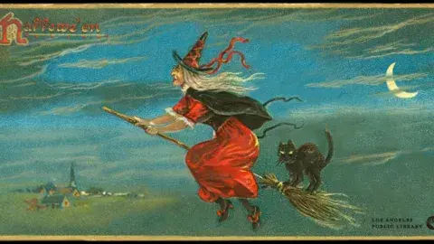 vintage Halloween postcard