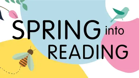 Spring into Reading graphic
