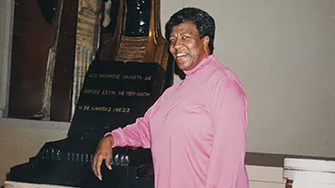 Octavia E. Butler at the Central Library in 1995.
