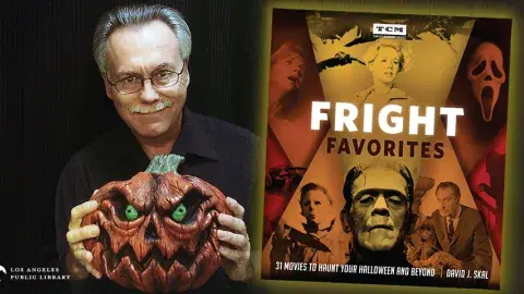 Author David J. Skal and his latest book, Fright Favorites: 31 Movies to Haunt Your Halloween and Beyond