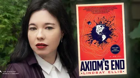 Author Lindsay Ellis and her debut novel, Axiom's End