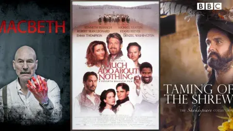 Film and play adaptations of Shakespeare's favorite works