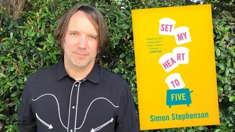 Author and screenwriter, Simon Stephenson and his latest book, Set My Heart to Five