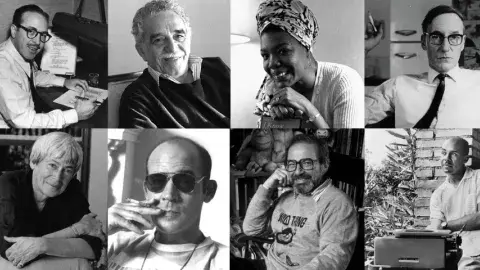 Collage of famous authors