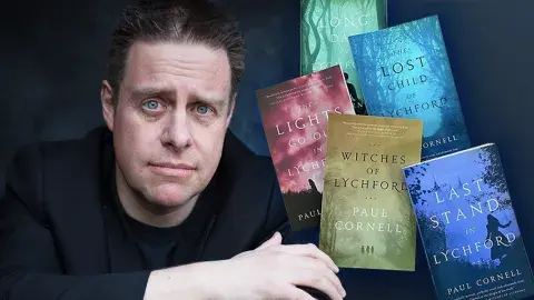 Author Paul Cornell and his book series, Witches of Lychford