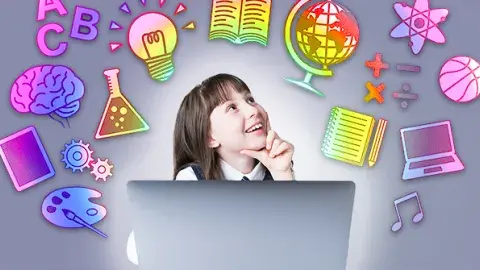 Young girl excited with her ideas