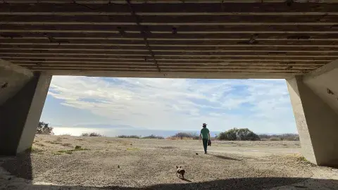 Daniel and his dog at Missile site LA-43