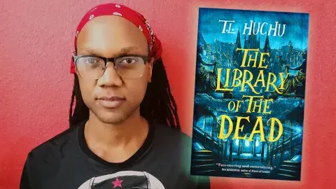 Author T.L. Huchu and his latest novel, The Library of the Dead