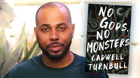 Author Cadwell Turnwell and his latest novel, No Gods, No Monsters