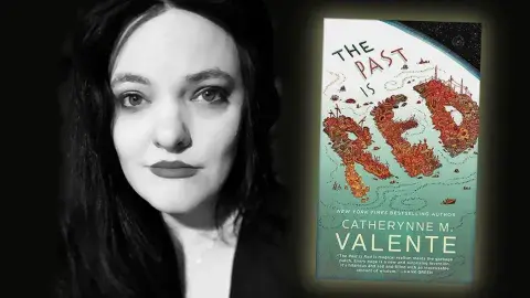 Author Catherynne M. Valente and her latest book, The Past is Red